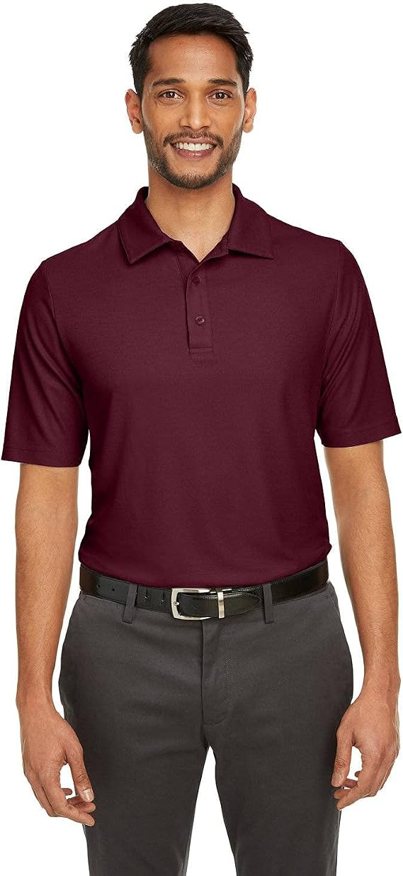 Core 365 Men's Fusion ChromaSoft Pique Polo 3XL Burgundy