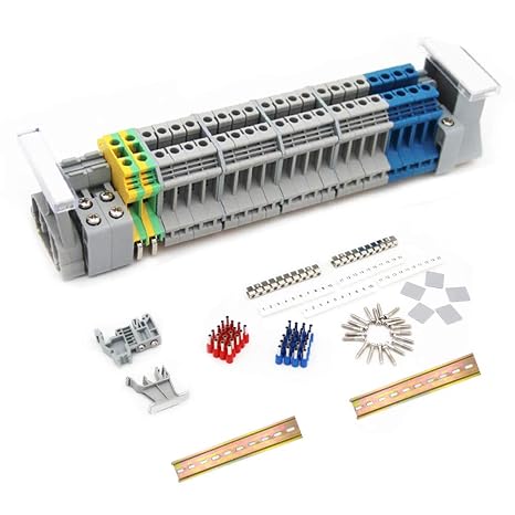 DIN Rail Terminal Block UK 2.5 Through Terminal Block Kit