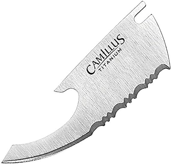 Camillus TIGERSHARP SERRATED BLADES/DROP POINT / 420J2 / 2 PACK
