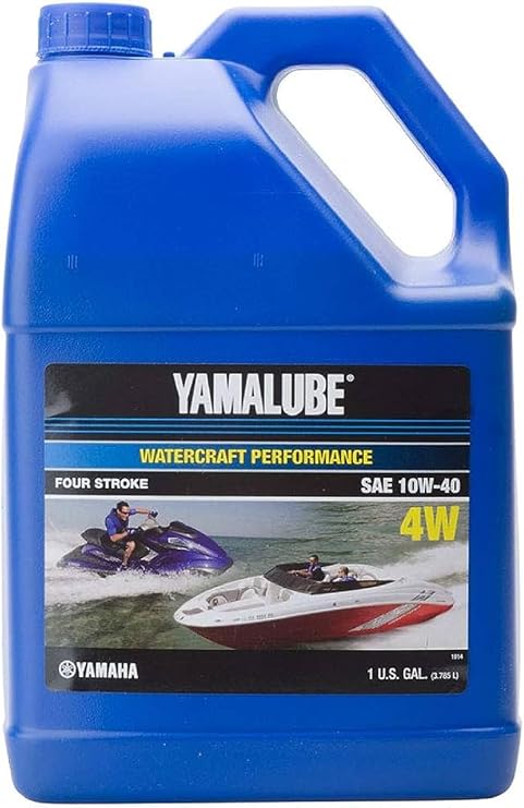 Yamaha Yamalube 10W-40 Mineral 4W WaterCraft Hi-Performance Engine Oil- 1 Gallon, #LUB-10W40-WV-04