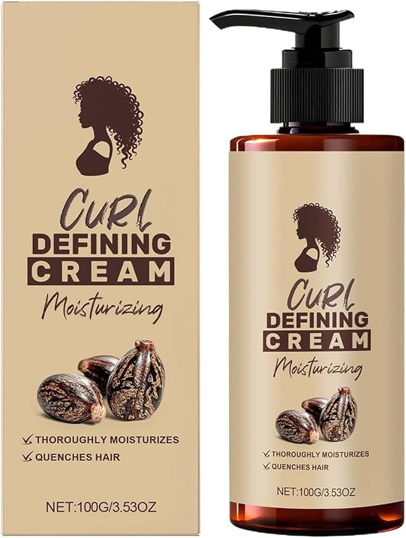 Curl Cream - 100ml Women Styling Cream for Dry Frizz Hair,Moisturizing Lotion Enhancing Activator for Humidity Protection Hairstyling Frizz Control Morning Night Daily