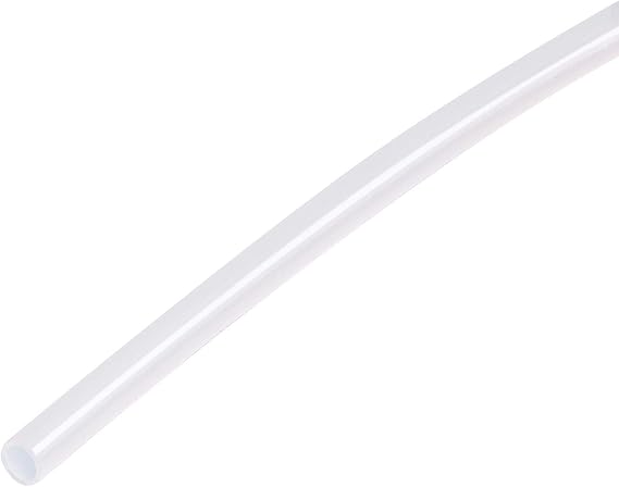 uxcell PTFE Tubing Hose High Temperature Tube Pipe Insulating 3D Printer Hose 0.3mm ID x 0.6mm OD x 9.84ft White