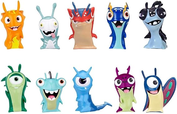 Slugterra, Exclusive Mini Slug 10 Pack (Includes 3 Guardian Slugs: Bludgeon, Stinky, Joules)