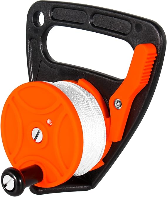 Scuba Diving Reel 150FT, Kayak Anchor Reel with Thumb Stopper