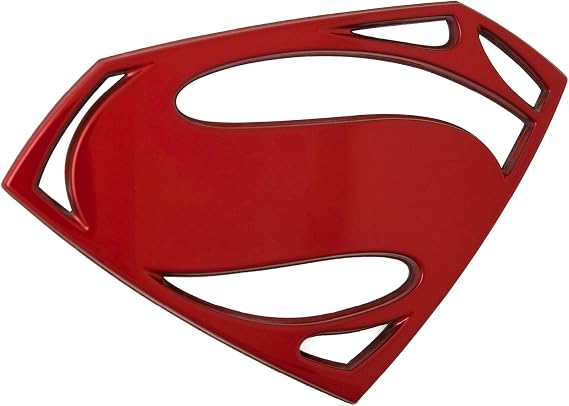Fan Emblems Superman 3D Car Badge (BvS Logo - Red Chrome)