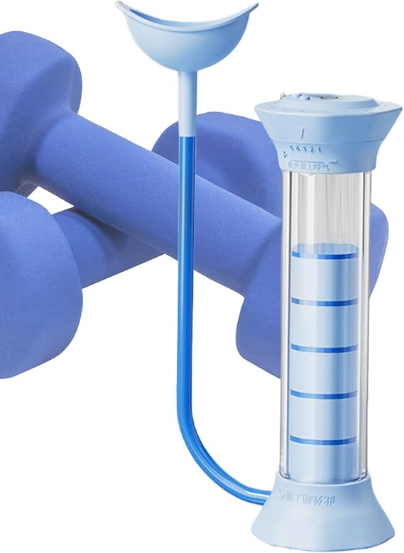 Spirometer Lung Exerciser Training Exercise Device Equipment | Respiratory Trainer with Digital Display for Home Gym Swimming Running Singing Diving Training Workout Sport Fitness Cardio
