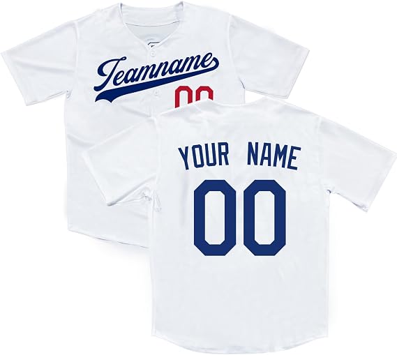 Custom Baseball Jersey Personalized with Name&Number Printed/Stitched Men/Women/Youth Sports Fans