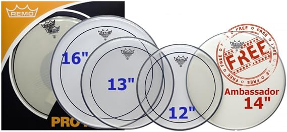 Remo Pinstripe Clear Drumhead Pack