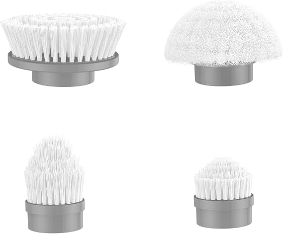 kHelfer Brush Head 4 Pack, 4 Pcs Replacement Brushes for KH8 Spin Scrubber