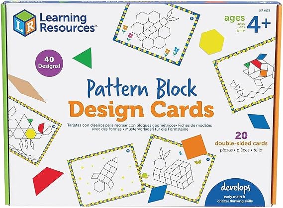 Learning Resources Pattern Block Design Cards