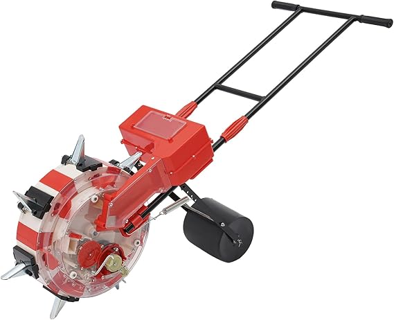 Manual Seeder, Hand-Push Roller Planter Seeder Planter Corn Seeder Precision Garden Seeder Row Planter for Mountains, Hills, Orchards (Depth 1.38-3.07 Inches)
