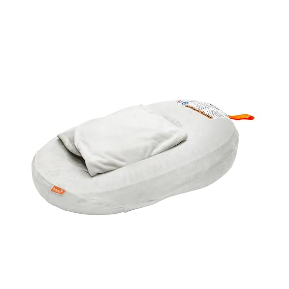 Boon Puff+ Inflatable Baby Bather - Infant Bathtub Includes Microfleece Cover, Swaddle Wings, and Storage Bag Inflatable Baby Bathtub for Newborns and Infants | Quick Dry Microfleece Cover, Ages 0 To 6 Months, Sink Or Adult Tub Use, Inflates And Deflates Quickly, Travel Friendly