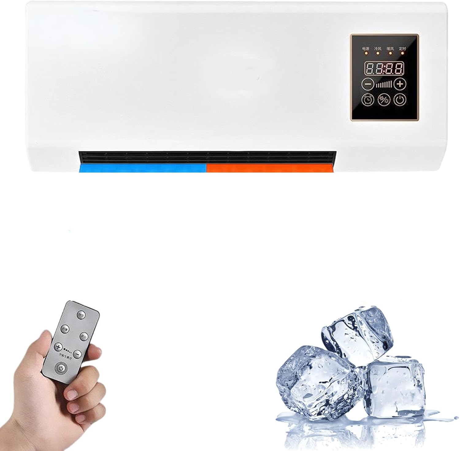 Cooling Air 3s Wall Mounted, Portable Wall Mounted Hot and Cold Dual Use Mini Wall, No Installation Required