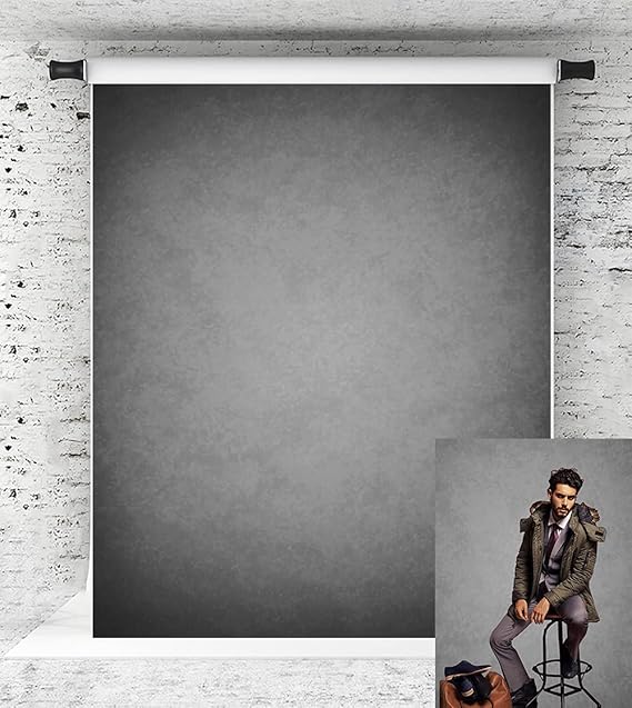 Kate 5x7ft Grey Backdrop for Headshots Portrait Backdrop Gray Background for Photography Fabric Photo Studio Props