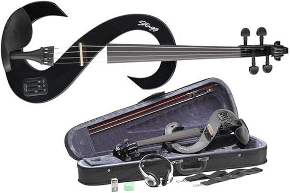 Stagg EVN 4/4 BK Electric Violin Outfit - Metallic Black