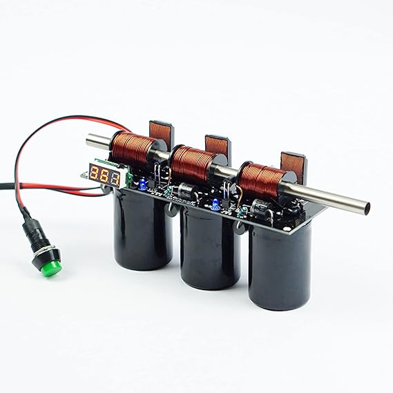 High- Integrated electromagnetic Gun Multi-Stage DIY Coil Gun kit Physics Experiment Teaching Science and Education Model