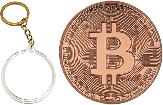 Cryptocurrency Collectors Edition 40mm Crypto Coin Keychain Capsule Set Bitcoin