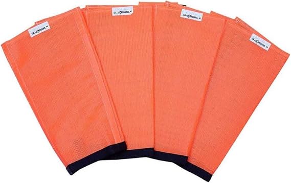 SHOOFLY Horse Leggins, Prevent Paintful Fly Bites, Reduces Stress & Stomping, Chemical-Free Plastic Mesh Material (Orange/Medium)