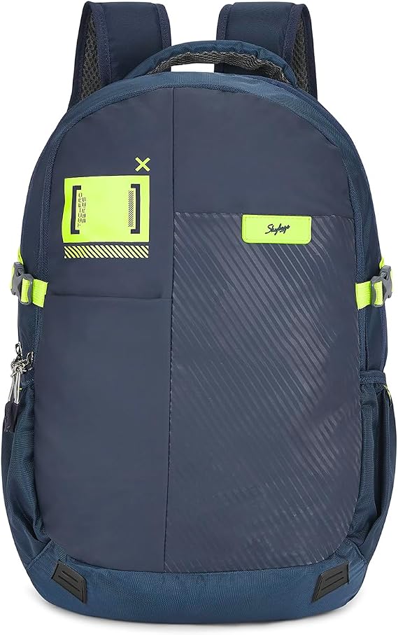 Skybags XYLO PLUS 02 LAPTOP BACKPACK (H) NAVY, Navy Blue, One Size, Classic