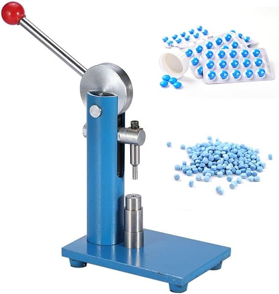Hand Tablet Press Machine - Pill Punching Tool for DIY Pill Making, Stainless Steel Tableting Tool for Home Kitchen
