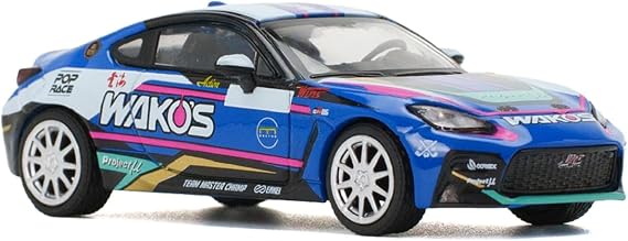 GR86 Wako's Blue with Graphics 1/64 Diecast Model Car by Pop Race PR640079