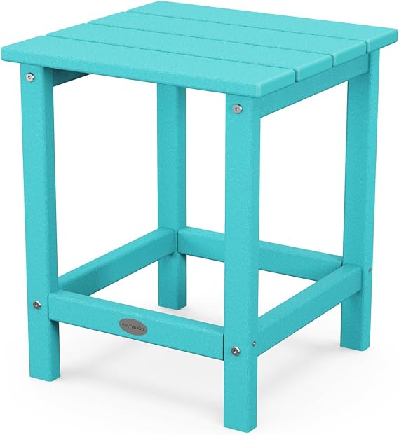POLYWOOD Long Island 18" Side Table, Aruba