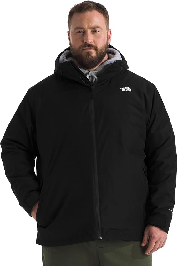 THE NORTH FACE Men's Carto Mono Triclimate Hooded Jacket (Standard & Big Size) | Insulated Winter Coat Wind & Water Resistant