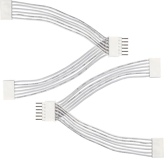 Litcessory Splitter Compatible with Nanoleaf Essentials Lightstrips (2 Pack, White)
