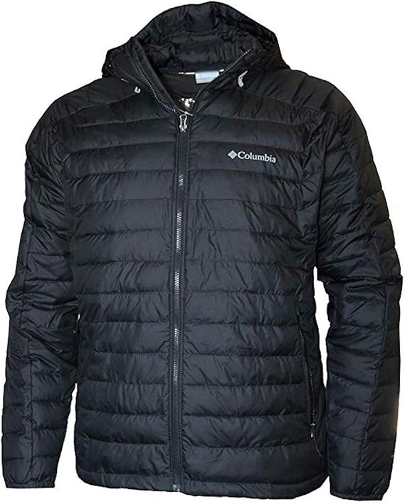 Columbia Men's White Out II Insulated Omni Heat Hooded Jacket (Black, Small)