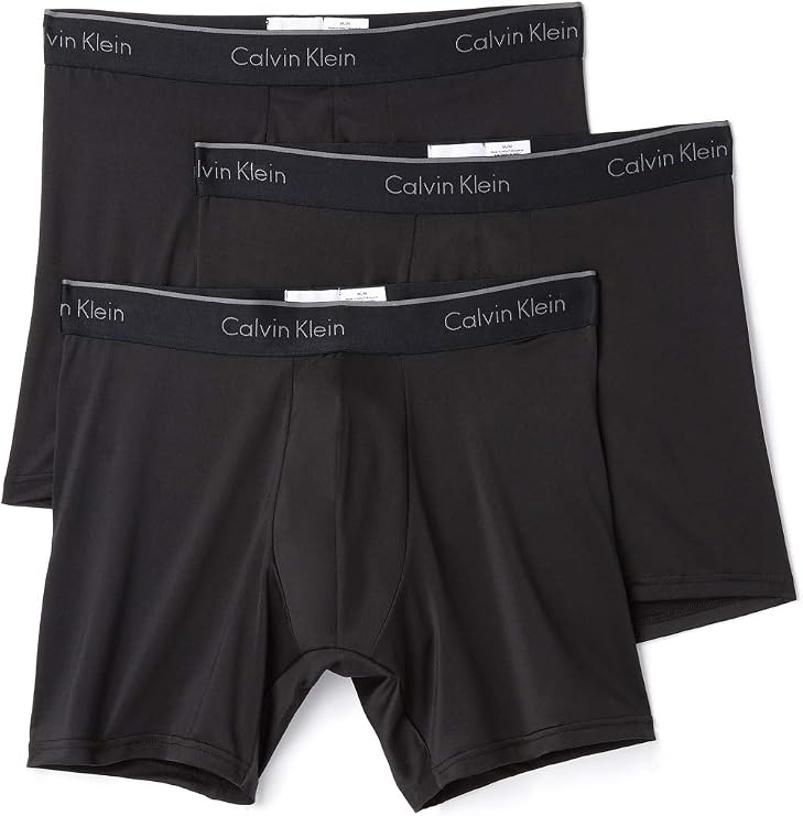 Calvin Klein Men's Underwear Microfiber Stretch 3 Pack Boxer Brief