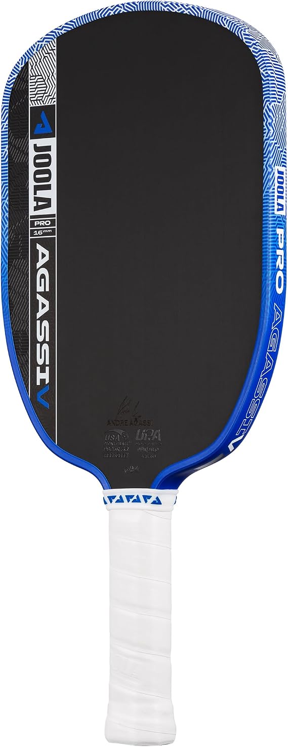 JOOLA Pro V Pickleball Paddle - 14mm/16mm - Raw Carbon Fiber Textured Surface - Enhanced Frame & Propulsion Core, USAPA & UPA-A Certified, NFC Chip Enabled, Premium Control & Lightweight Performance