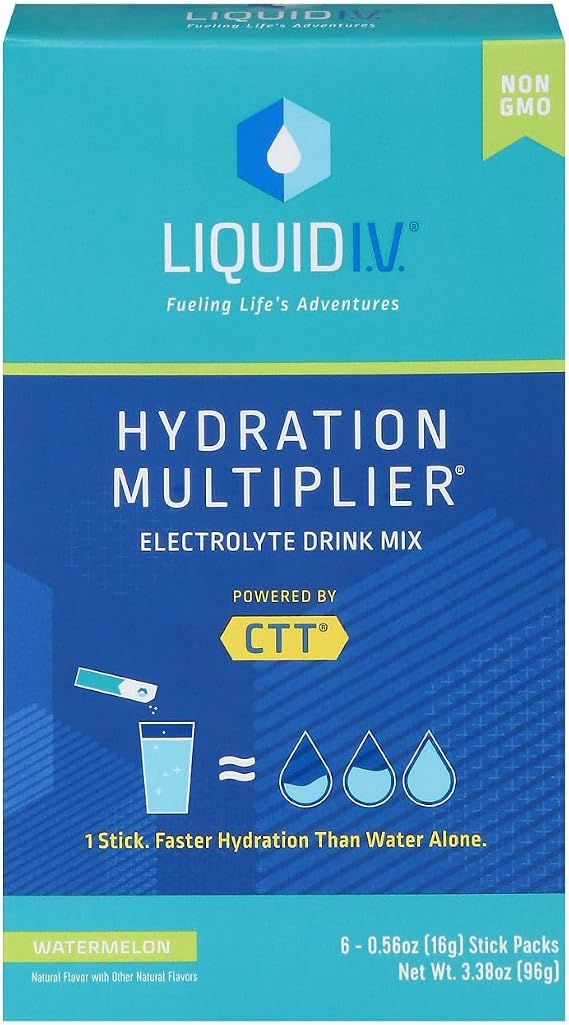 Liquid I.V., Watermelon Electrolyte Drink Mix, 6.56 Ounce