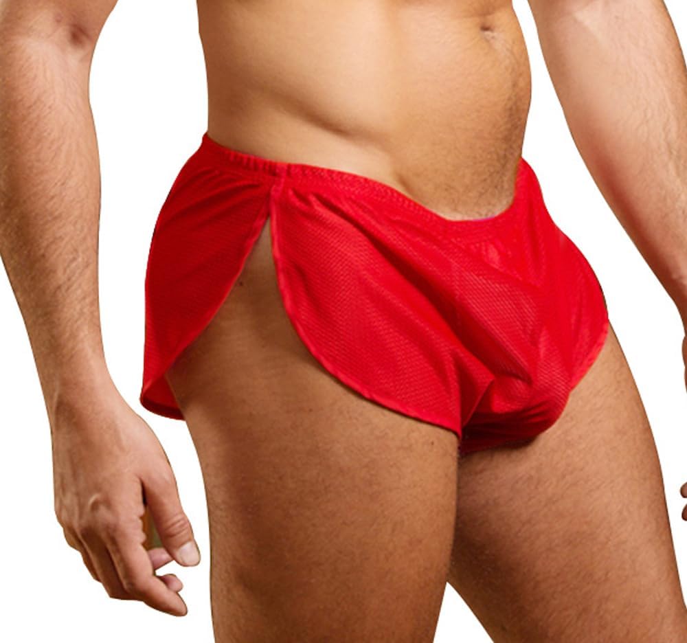 muscle alive men’s extreme mesh shorts with large split sides - underwear boxer shorts briefs underpants