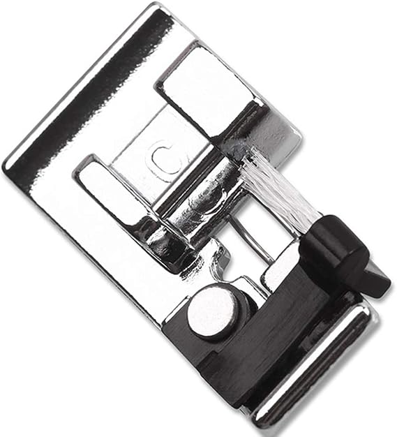 DREAMSTITCH 822801001 Overedge Presser Foot C (top Load) Snap On for Janome Sewing Machines (Bring White Brush),Babylock,Elna,Kenmore,Pfaff,Viking, #822801001 - A2-2