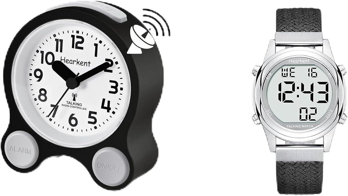 Hearkent Atomic Talking Clock & Atomic Digital Talking Watch