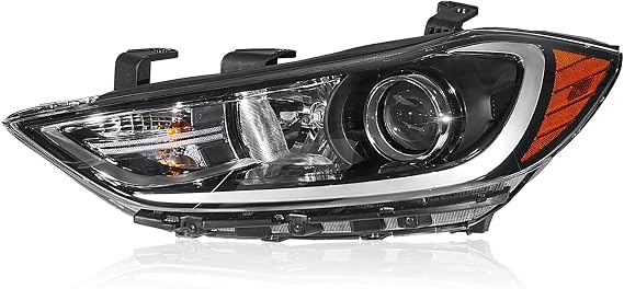 TODO Headlight Assembly Compatible with 2017 2018 Elantra | Left Driver Side