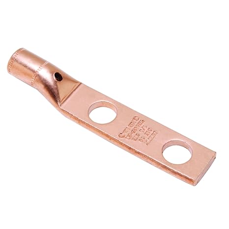 Burndy YGHA28-2N Hylug Heavy Duty Irreversible Compression Terminal, 4/0 str. Copper Conductor Size, 1.22" Width, 4.94" Length
