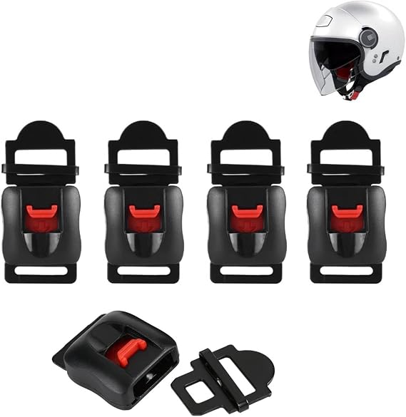 Motorcycle Helmet Speed Clip,5pcs Motor Helmets Speed Clip Chin Strap Buckle Quick Release Disconnect Pull Buckle Replacement for Motor Bike ATV Helmet