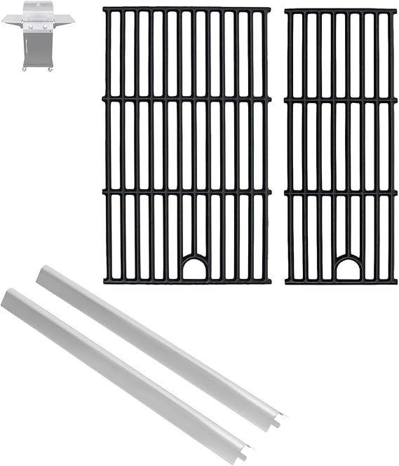 17" Grill Grate and Heat Plate for Charbroil Performance 2-Burner 463630021