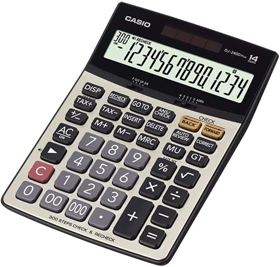 Casio DJ-240D Plus 14 Digit Calculator
