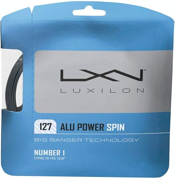 Luxilon Big Banger ALU Power Spin 16 Gauge - 127 Polyester (Poly) Tennis Racquet String 6-Pack (6 Sets Per Order)