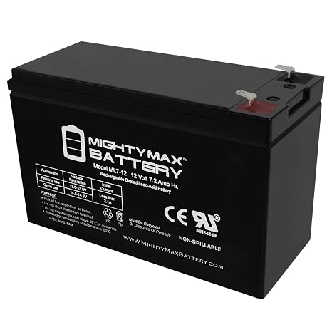 Mighty Max Battery 12V 7Ah Replacement Battery compatible with Panasonic LC-R127CH1