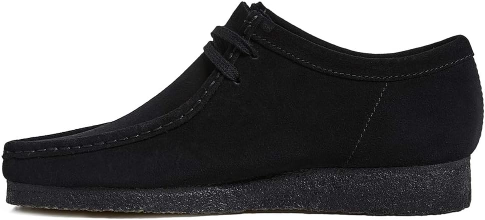 Clarks Men's Wallabee Shoe, Black Suede, 90 M US