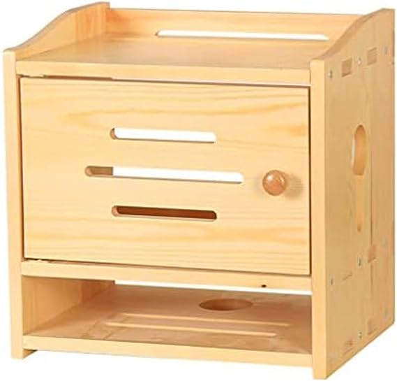 Router Storage Box Router Storage Box Wooden WiFi Router Storage Racks Shelf Bracket Socket Wire Storage Box for TV Accessories WiFi Router TV Box Set Top Box WiFi Router Shelf