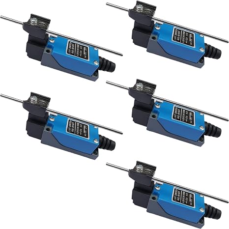 yusheng Momentary Limit Switch Travel Switch,Yusheng 5-Packs ME-8107 Adjustable Rod Lever Arm Limit Switch 1NC+1NO for CNC Mill 3D Printer Door Switch (ME-8107 Adjustable Rod Lever Arm, 5PCS)
