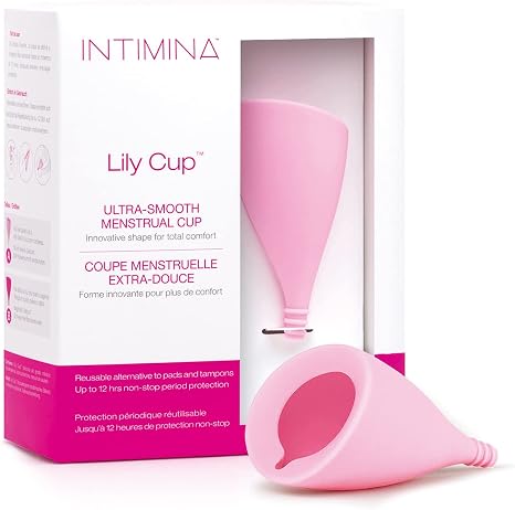 INTIMINA Lily Cup Size A - Thin Menstrual Cup Period Cup With Up To 8 Hours Use