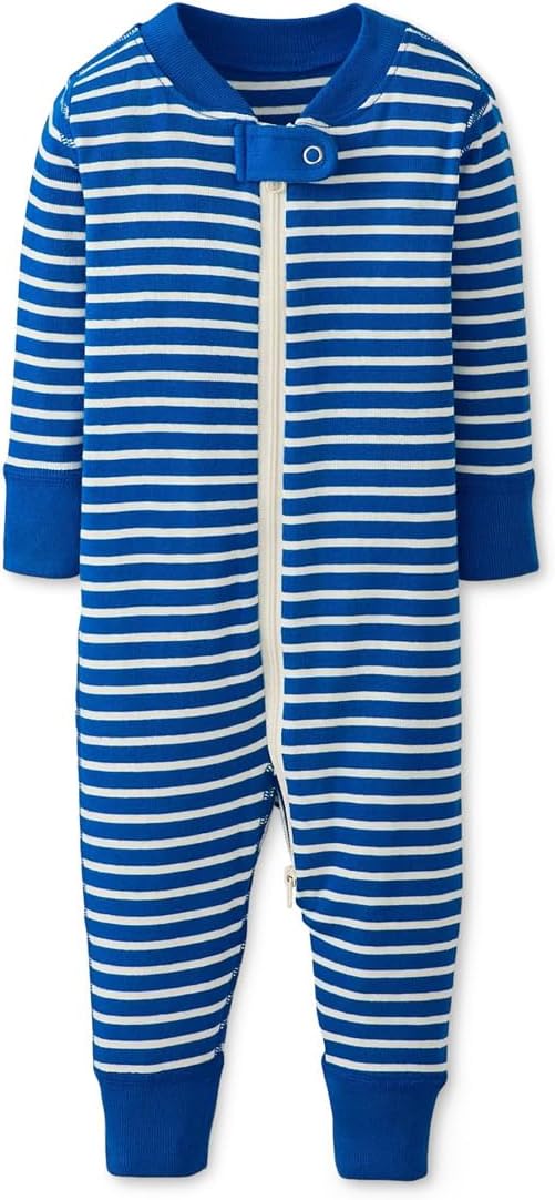 Hanna Andersson Striped 2-Way Zip Organic Sleeper (Infant/Toddler)