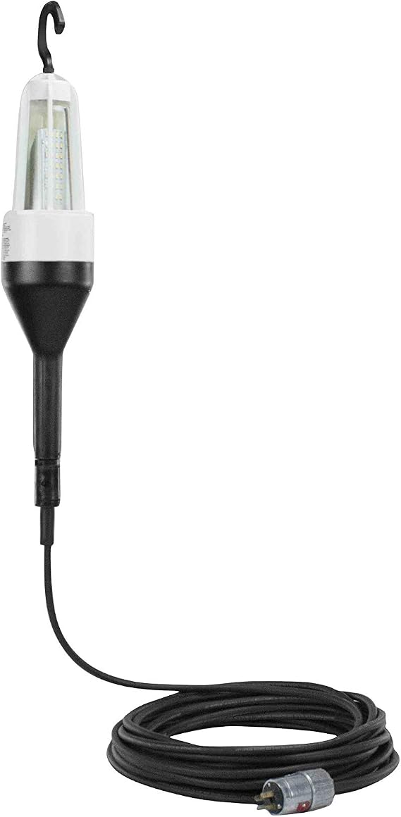 Explosion Proof LED Light - 1800 Lumens - Hand Lamp (Drop Light) - 120/277V AC - 100 Foot SOOW Cord - 5-15 Straight Blade Plug