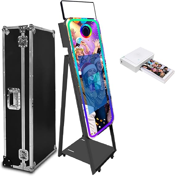 40" Mirror Photo Booth with 22" Touch Screen Magic Mirror Booth Machine