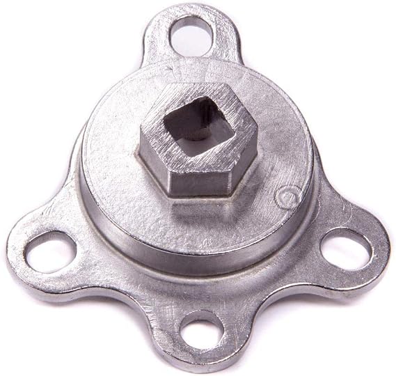 ProForm Crankshaft Turning Tool, Balancer Mounted, 1/2 in Drive, Stainless, Natural, Chevy/Ford, Each
